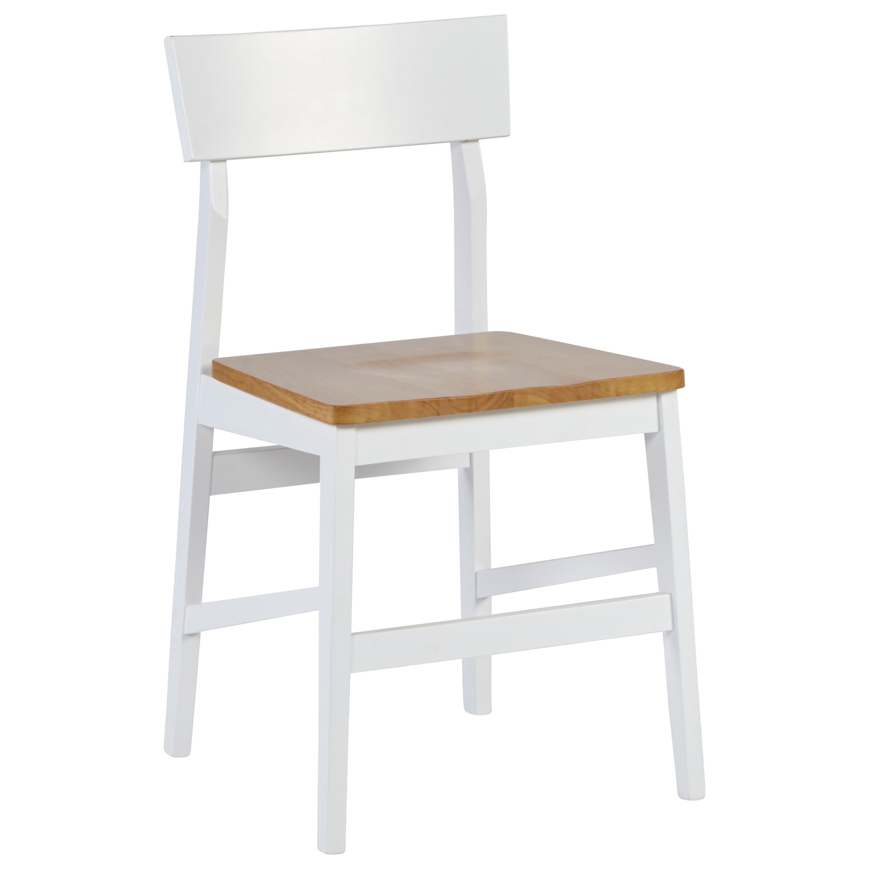 White and hotsell oak kitchen chairs